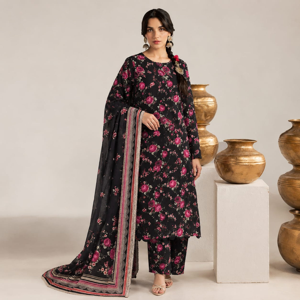 Zareen Boring Embroidered Linen