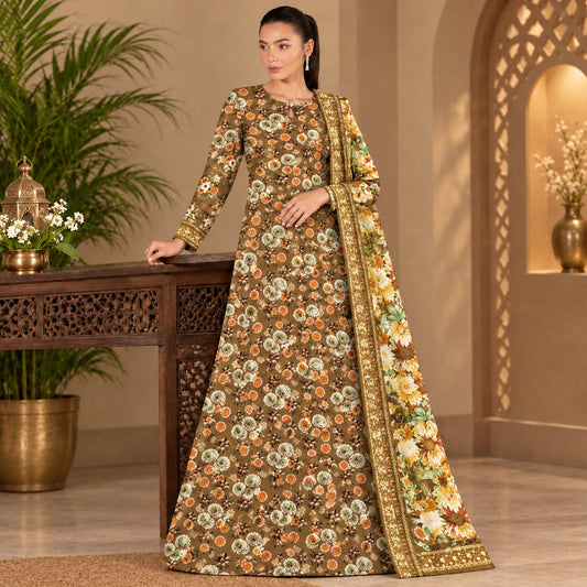 Bareeze Printed Linen 3PC