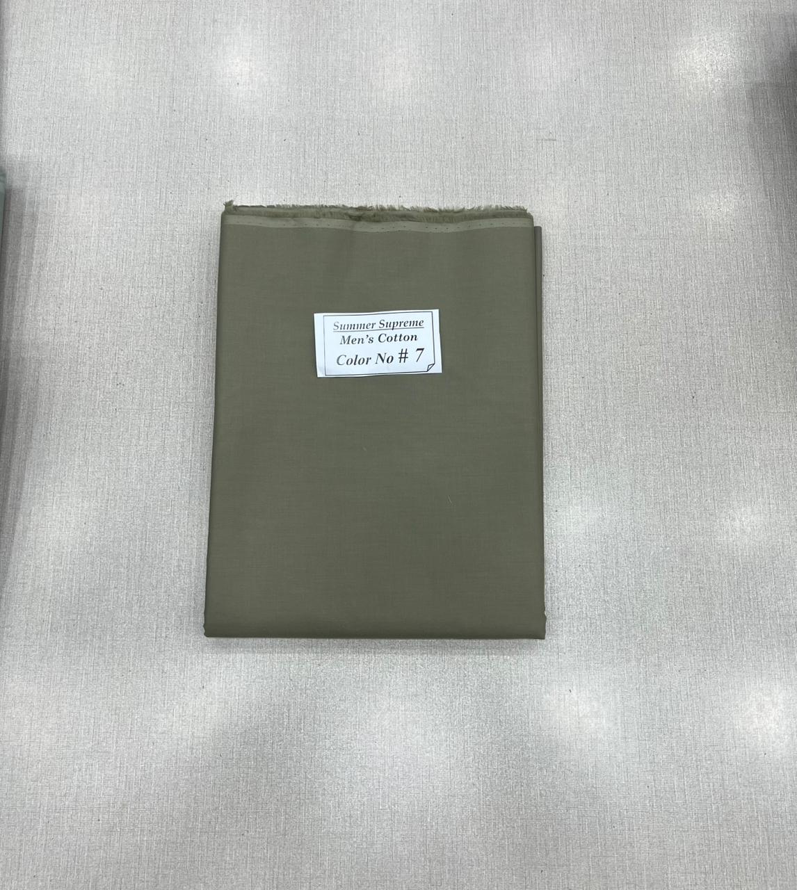 Summer Supreme Soft Cotton – Gents Plain