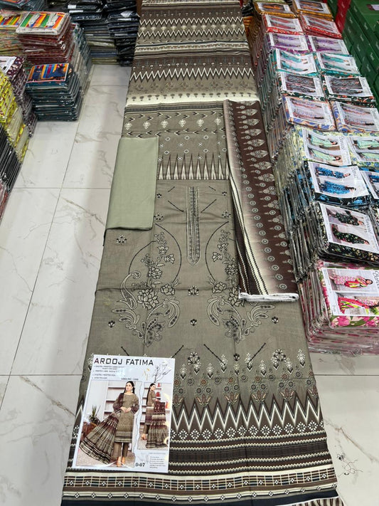 AROOJ FATIMA EMB Lawn – Original 3PC