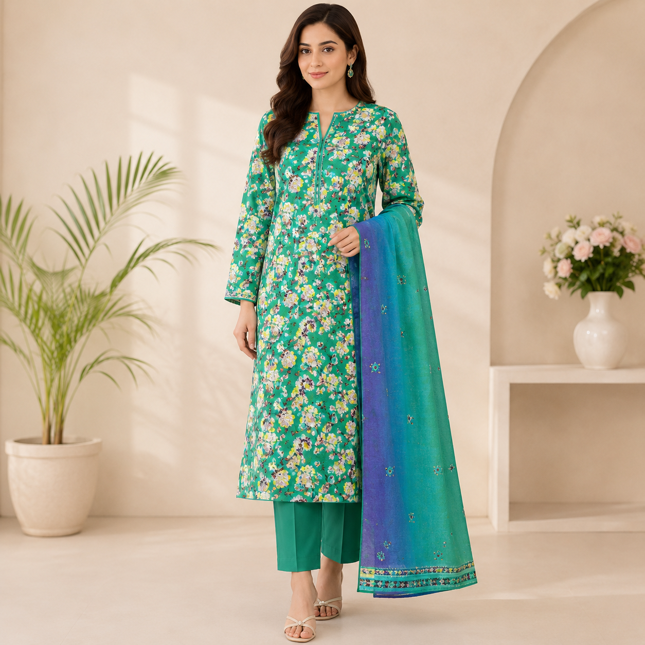 Almirah Original Bana Dora Lawn 3PC