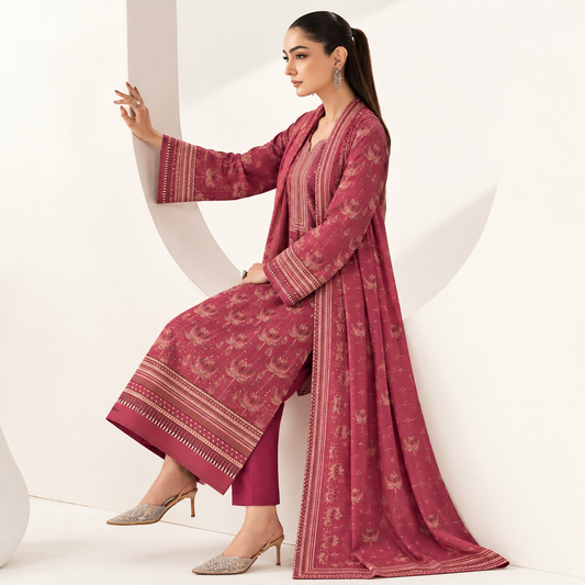 GUL-E-JAAN MARINA WOOL PRINTED 3PC