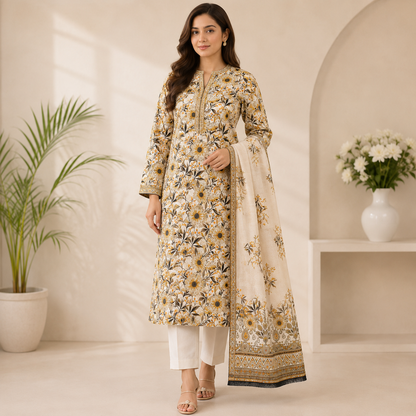 Almirah Original Bana Dora Lawn 3PC