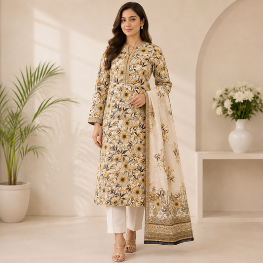 Almirah Original Bana Dora Lawn 3PC