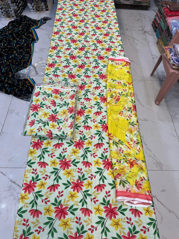 Original Summer Collection 3PC – Bamber Chiffon Dupatta