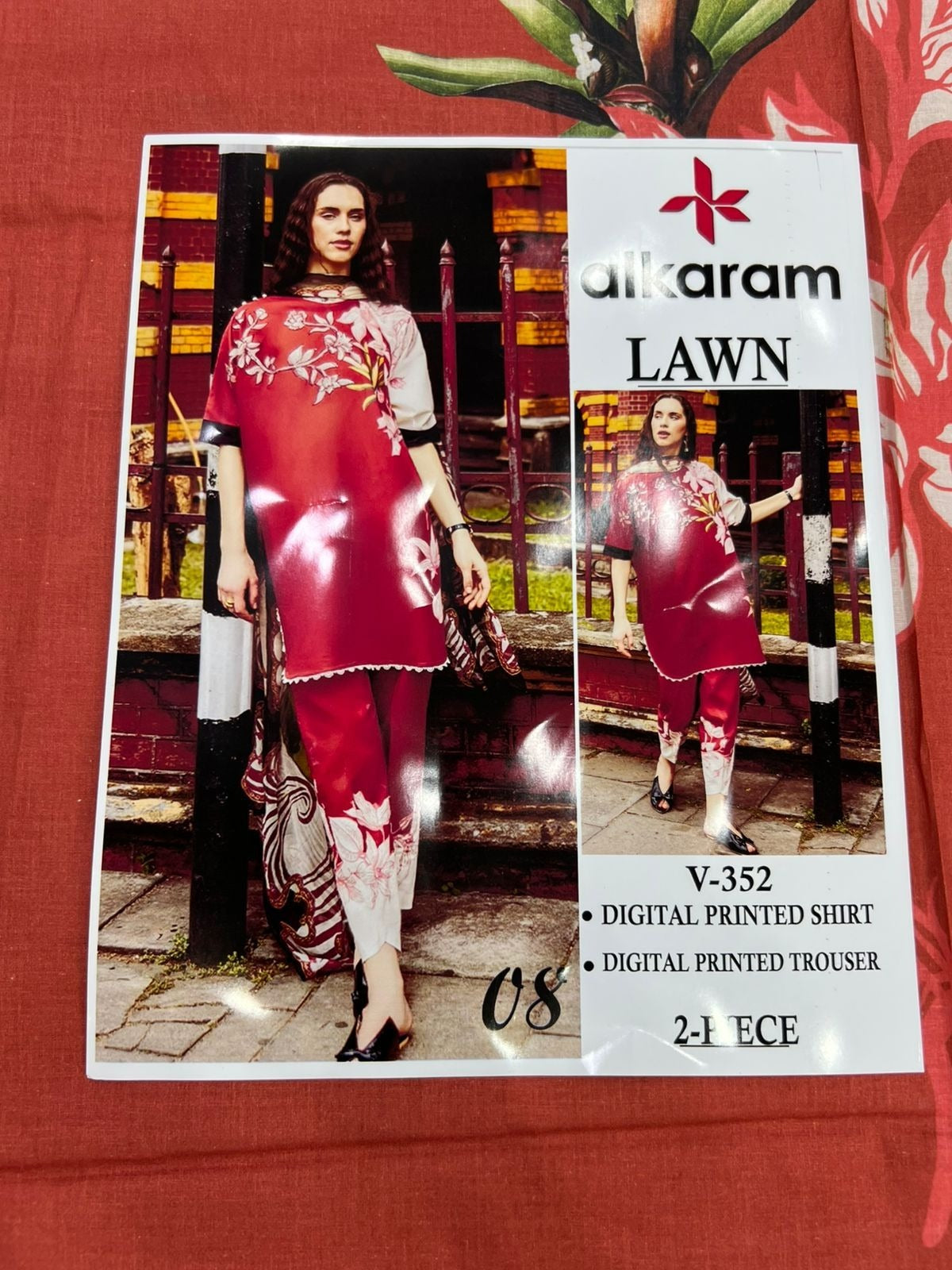 Alkaram Digital Printed Cord Set 2P