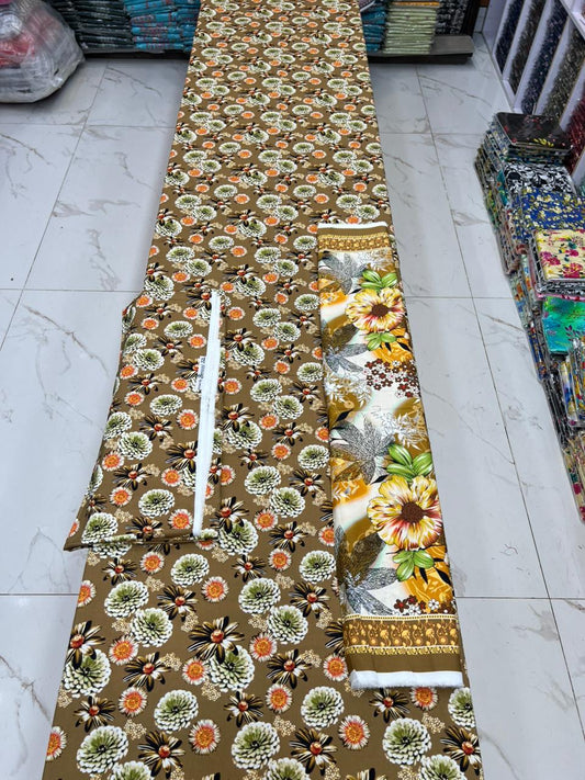 Bareeze Printed Cotton 3PC
