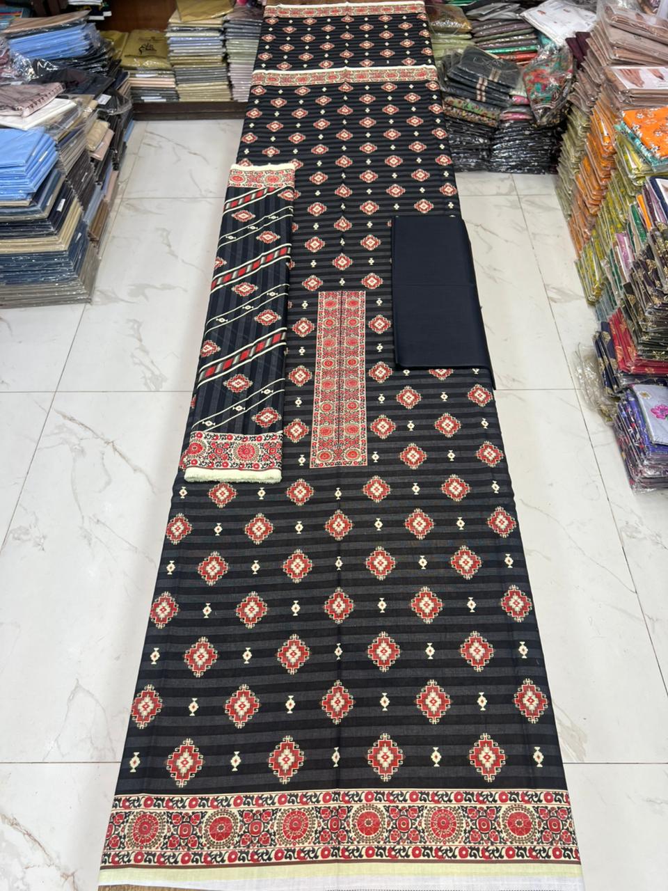 Sharjeena Lawn 3PC Set – Fancy Digital Printed Fabric