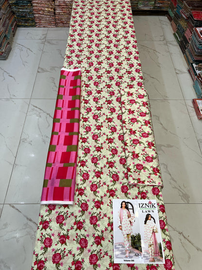 IZNIK BANA DORA LAWN 3pc Suit