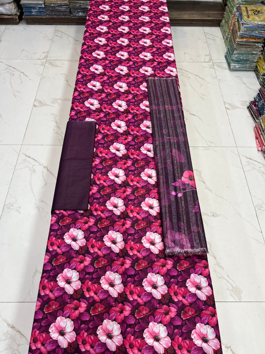 ✨ Almirah Original Bana Dora Lawn 3PC Suit ✨
