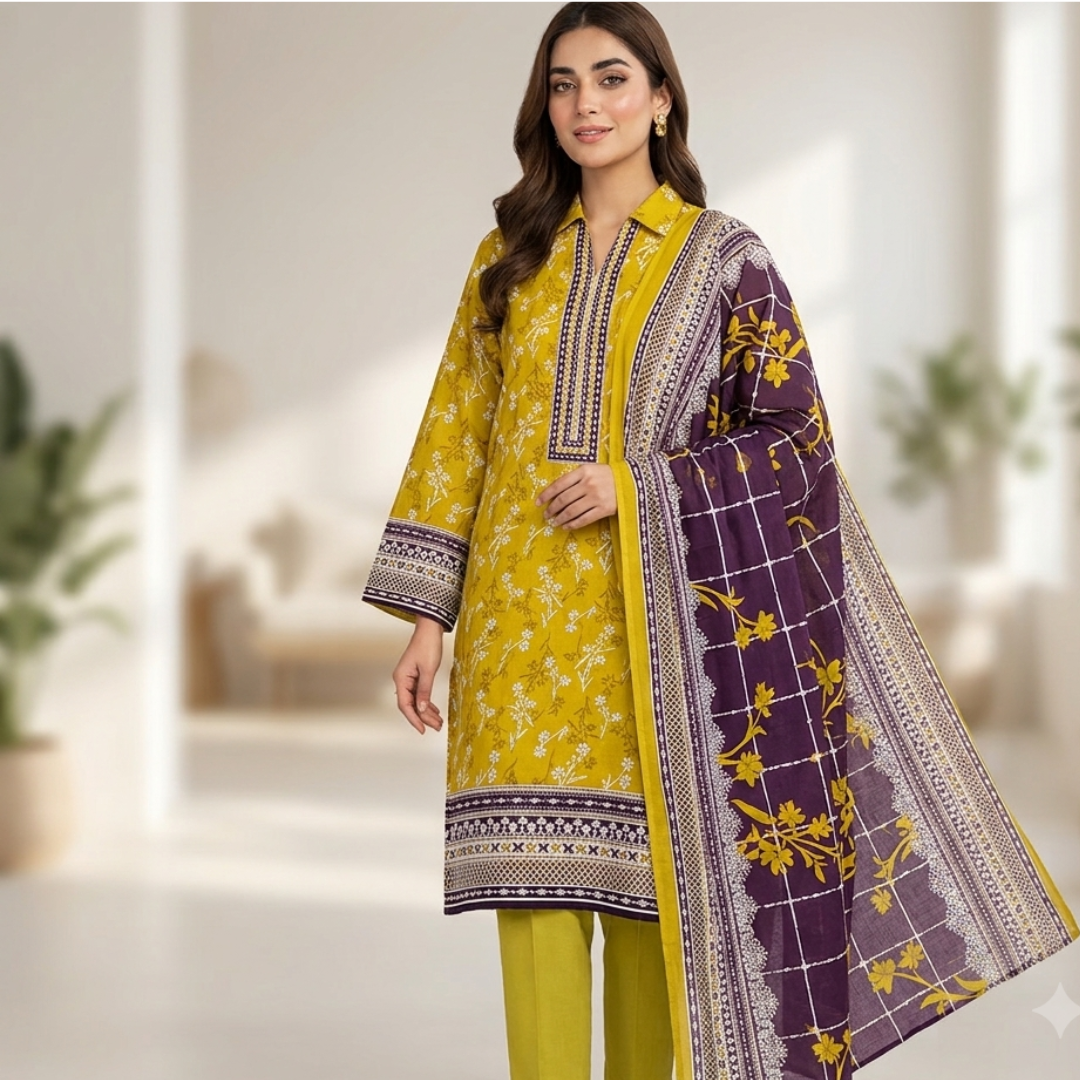 Summer Original Printed Lawn 3-PC
