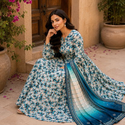 Khas Lawn 3PC Bana Dora – Soft Summer Wear Collection