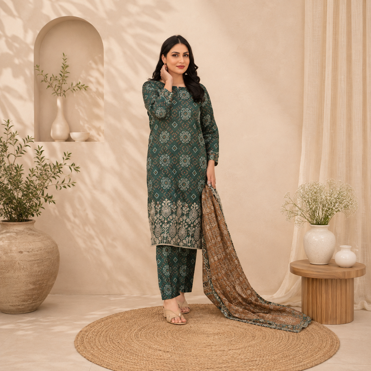 Baroque Lawn 3PC