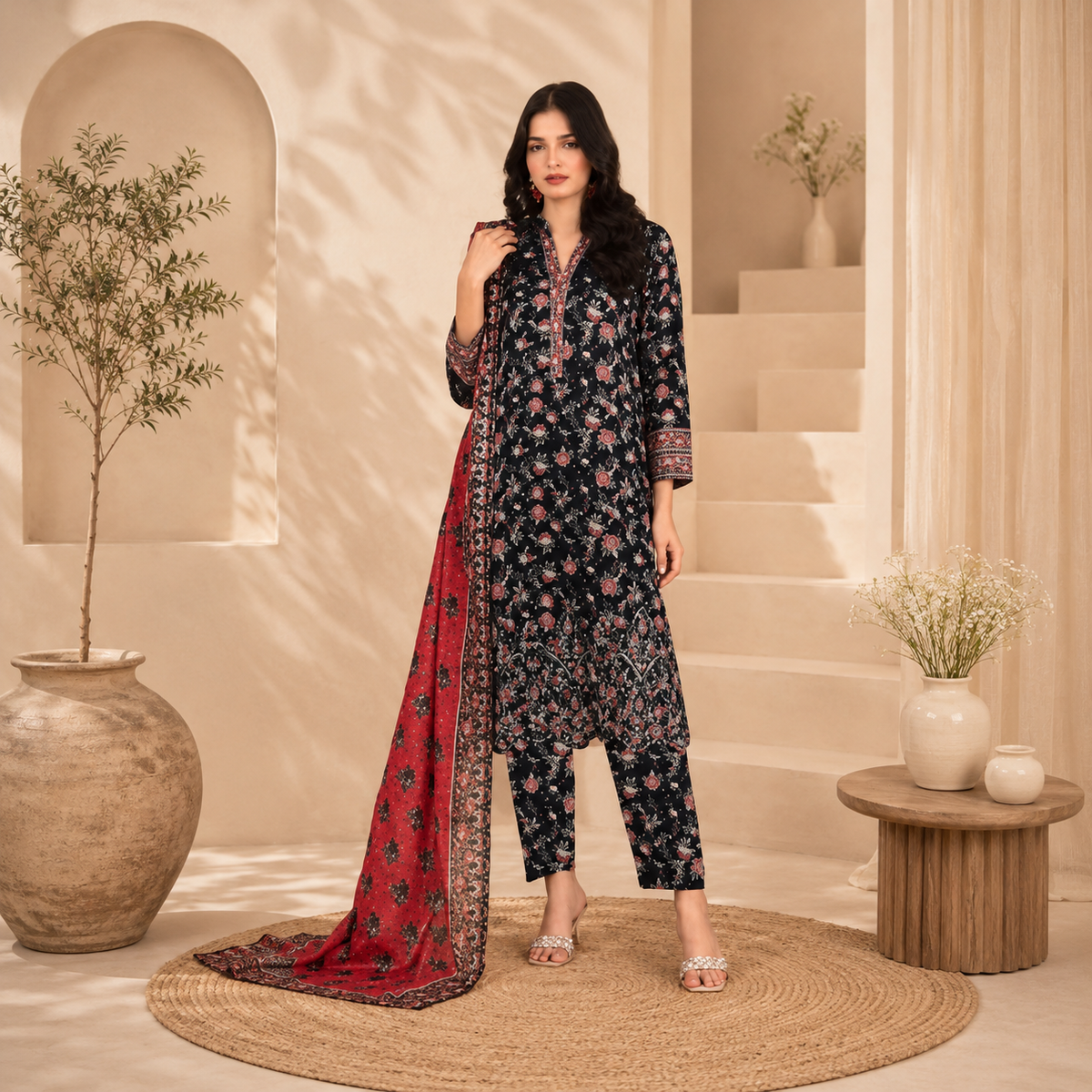 Baroque Lawn 3PC