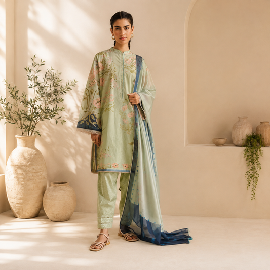 Baroque Lawn 3PC