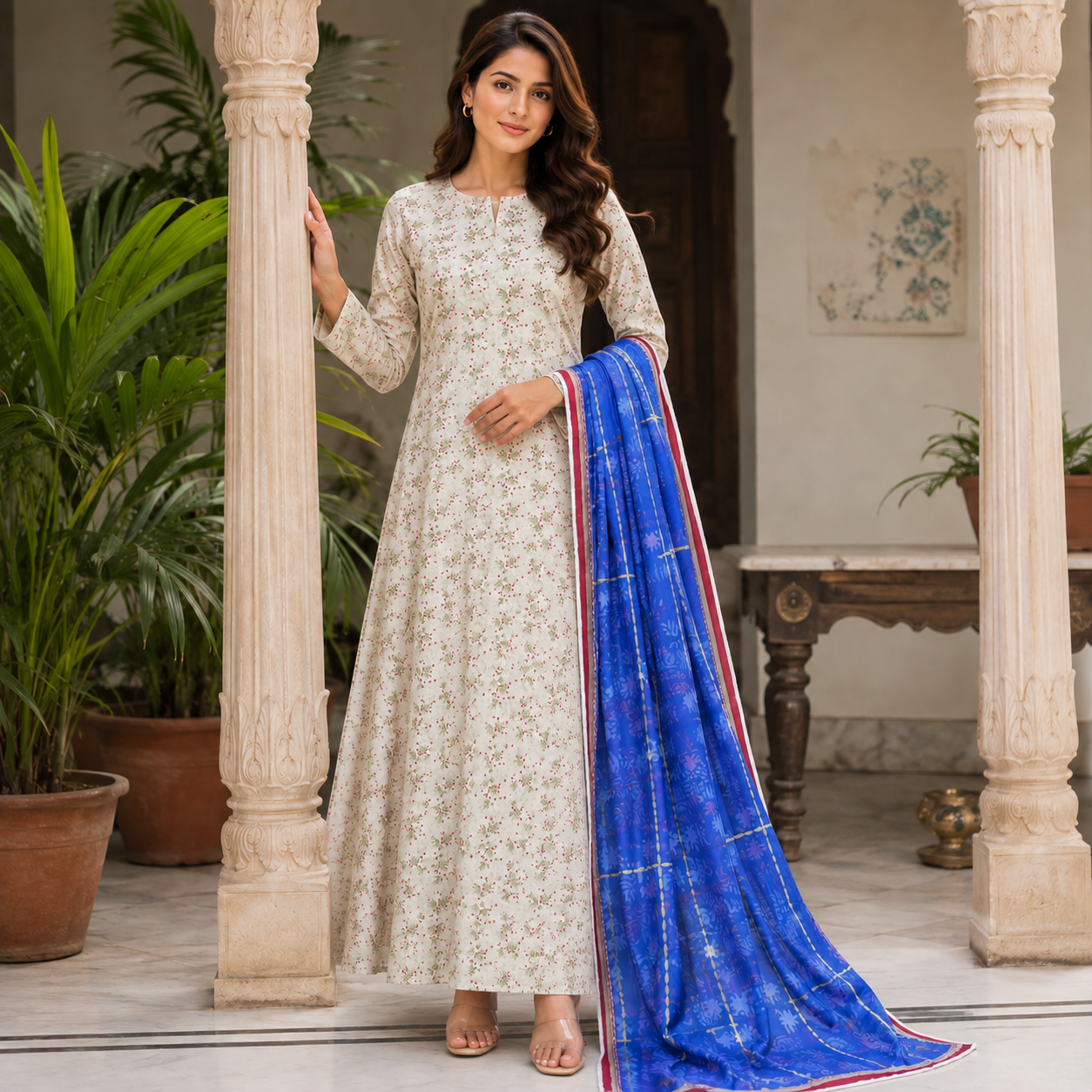 Bareeze Summer Lawn 3PC Suit with Voil Dupatta