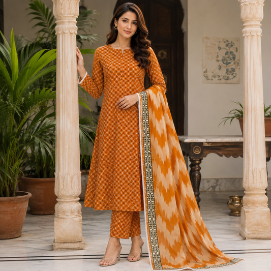 Bareeze Summer Lawn 3PC Suit with Voil Dupatta