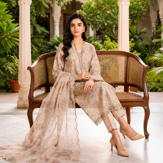 Bareeze Exclusive Lawn Collection 2026 – Premium EMB 3PC