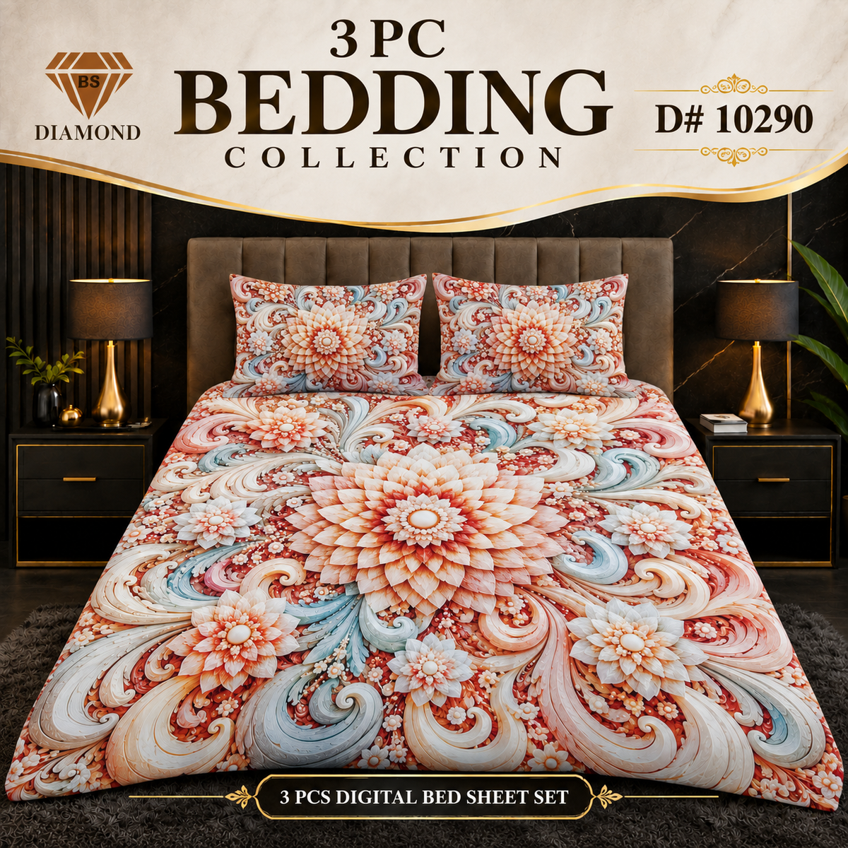 3 PC BEDDING COLLECTION