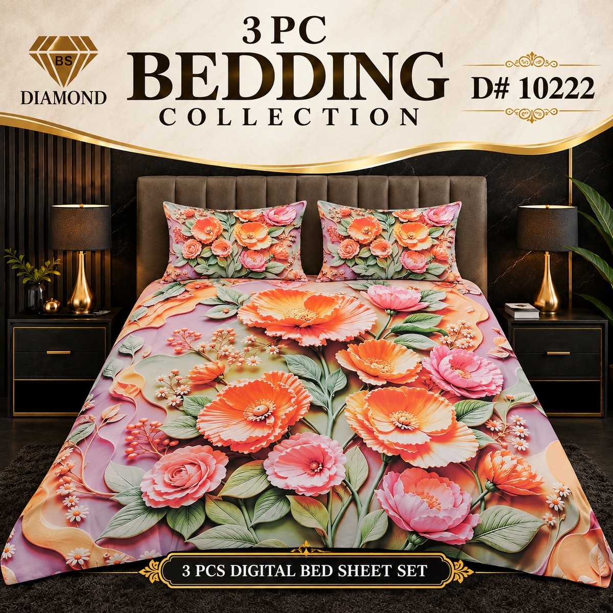 3 PC BEDDING COLLECTION