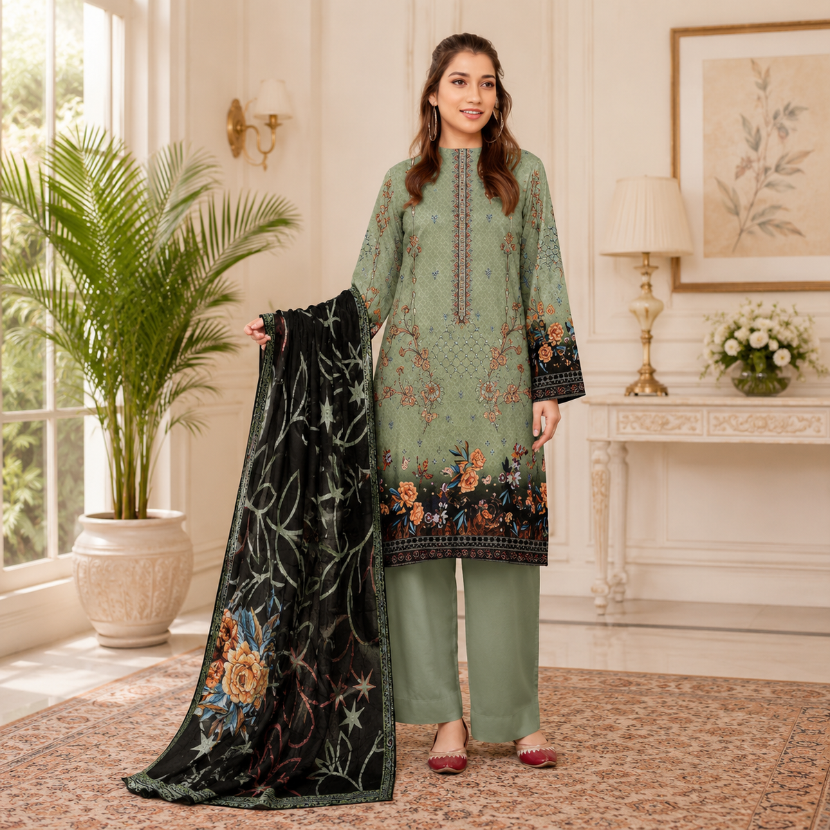Roshni by Arooj Fatima Embroidered Original 3PC