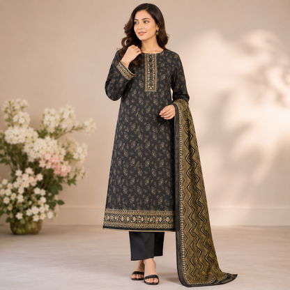 Dastaan 3Pc printed lawn