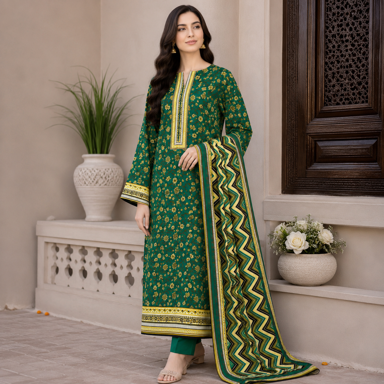 Resham Chamki Lawn 3PC Unstitched – Summer Special