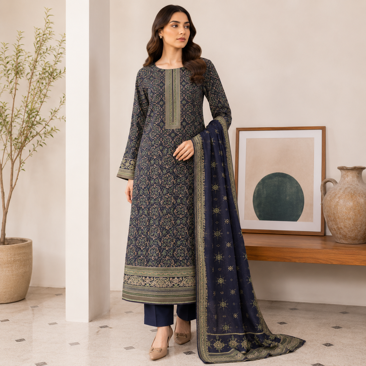 Resham Chamki Lawn 3PC Unstitched – Summer Special