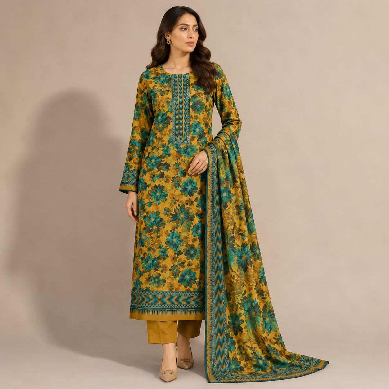 Resham Chamki Lawn 3PC Unstitched – Summer Special