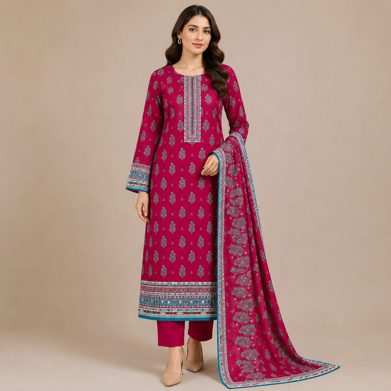 Resham Chamki Lawn 3PC Unstitched – Summer Special