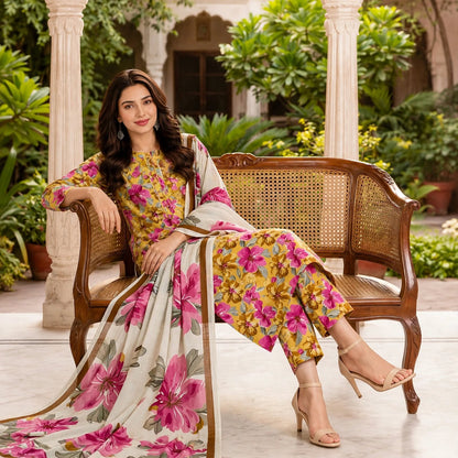 Branded Classic Khaddar 3PC