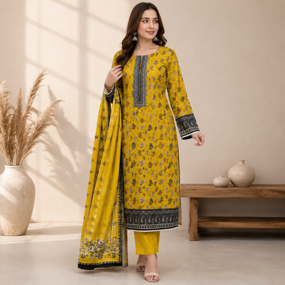 Dastaan 3Pc printed lawn