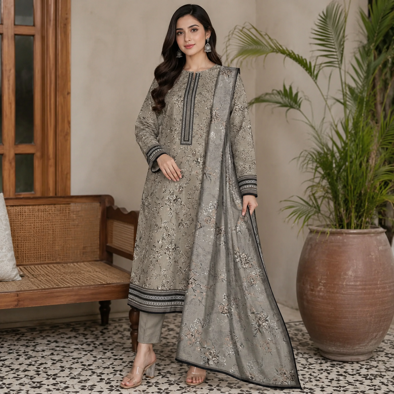 Dastaan 3Pc printed lawn