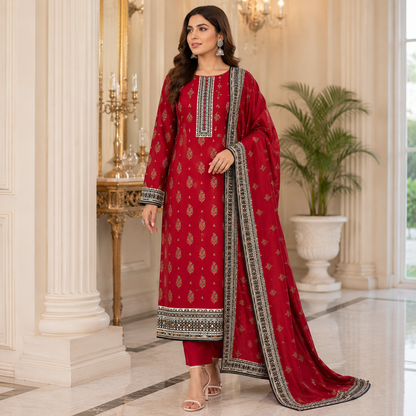 Dastaan 3Pc printed lawn