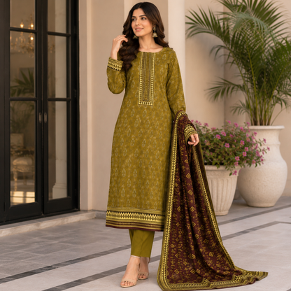 Dastaan 3Pc printed lawn