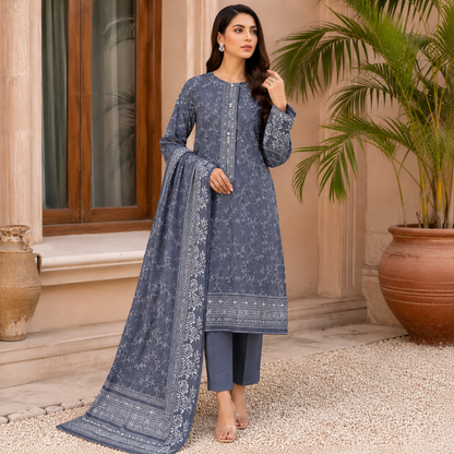 Dastaan 3Pc printed lawn