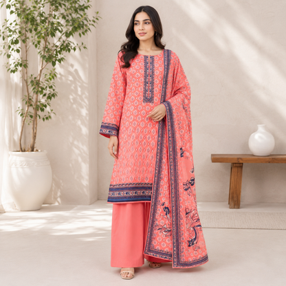 Dastaan 3Pc printed lawn