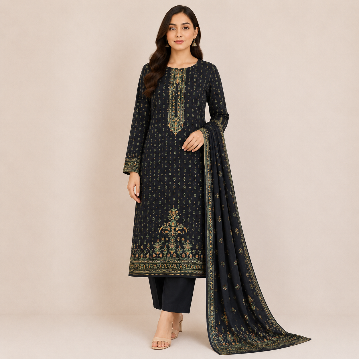 Dastaan 3Pc printed lawn