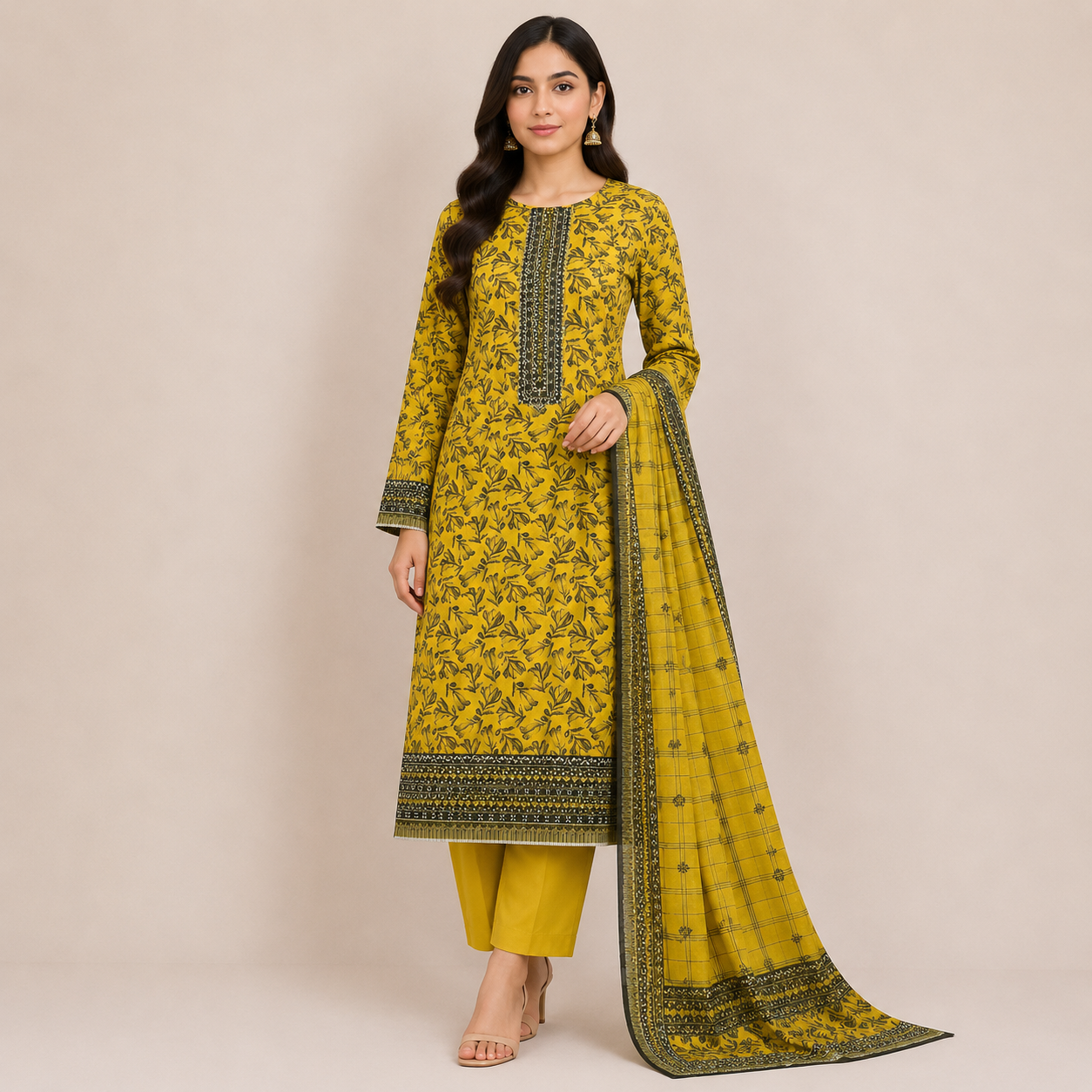 Dastaan 3Pc printed lawn
