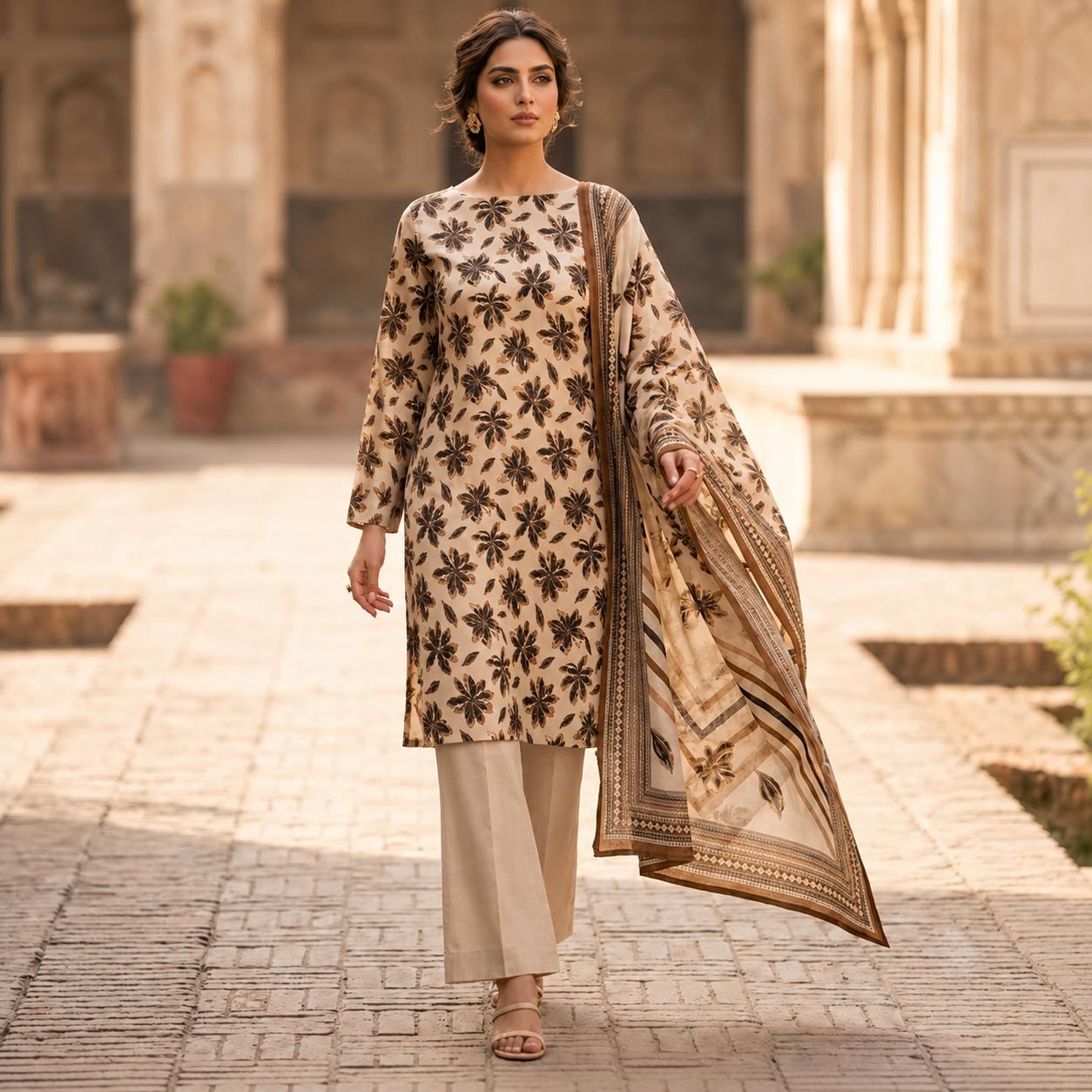 Summer Original Printed Lawn 3-PC