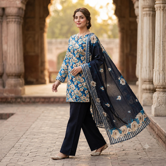 Summer Original Printed Lawn 3-PC
