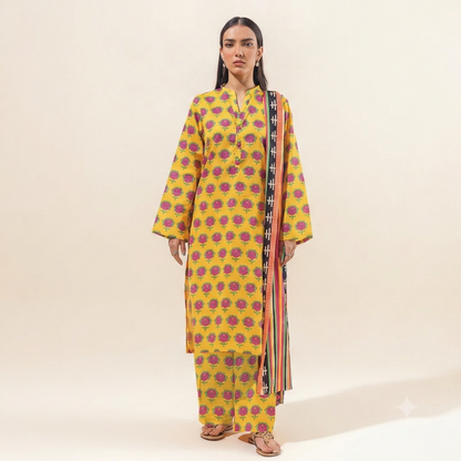 LAWN DUPATTA 3PC BRANDED COLLECTION
