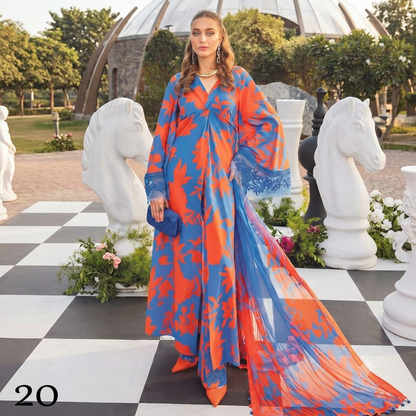 LAWN DUPATTA 3PC BRANDED COLLECTION