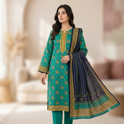 Summer Original Printed Lawn 3-PC