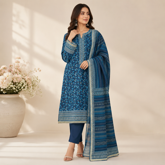 Dastaan 3Pc printed lawn