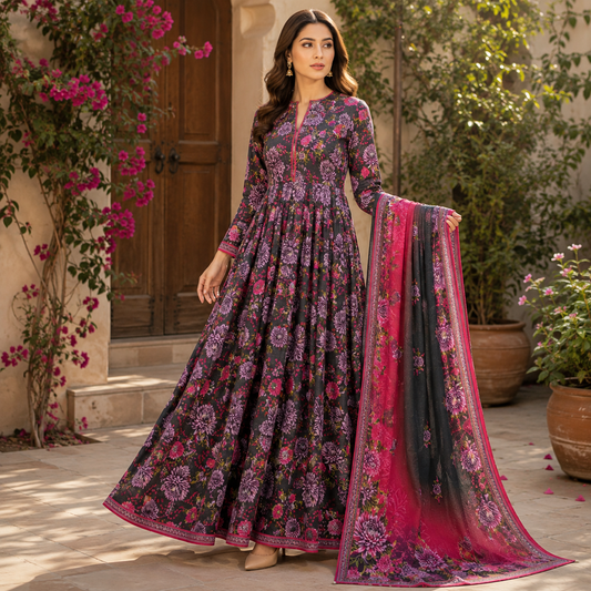 Khas Lawn 3PC Bana Dora – Soft Summer Wear Collection