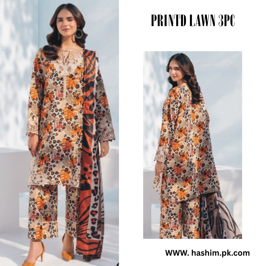 LAWN DUPATTA 3PC BRANDED COLLECTION