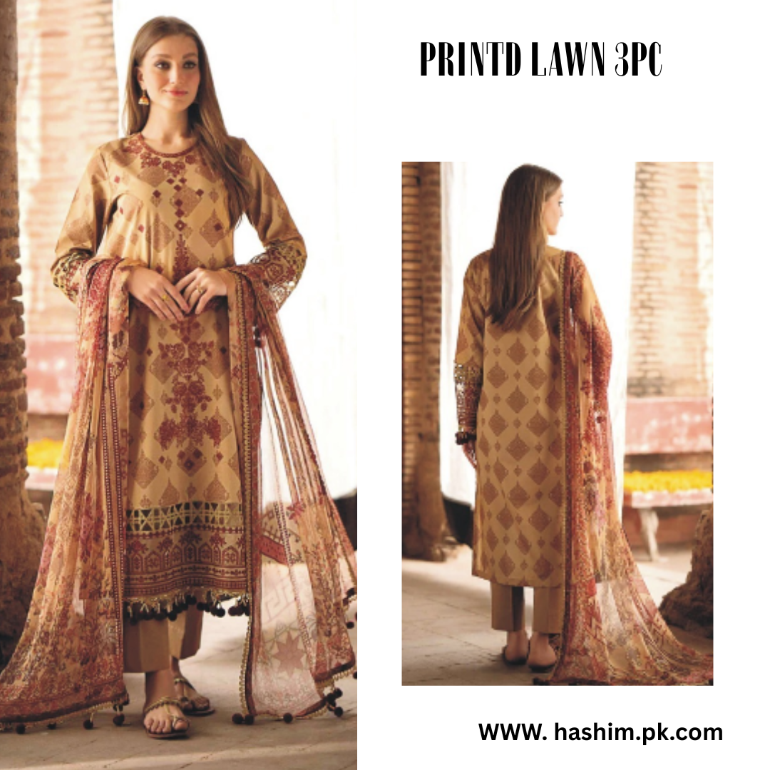 LAWN DUPATTA 3PC BRANDED COLLECTION