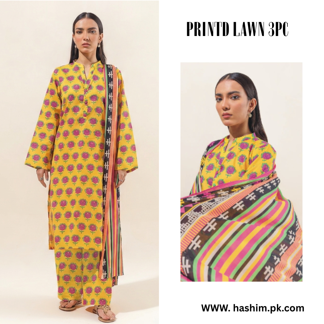 LAWN DUPATTA 3PC BRANDED COLLECTION