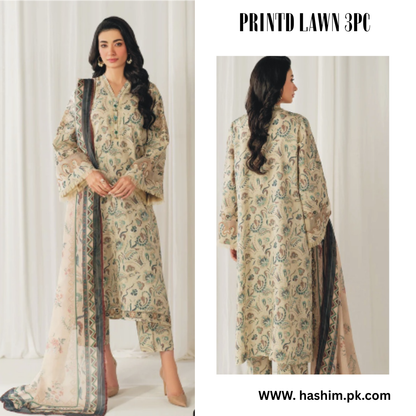 LAWN DUPATTA 3PC BRANDED COLLECTION